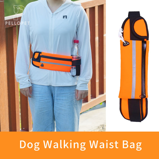 Dog walking Waist Bag, Running Phone Waist Bag, Multifunctional Zipper Outdoor Sports Bags, Lightweight Portable Bag Bum Bag Fanny Pack