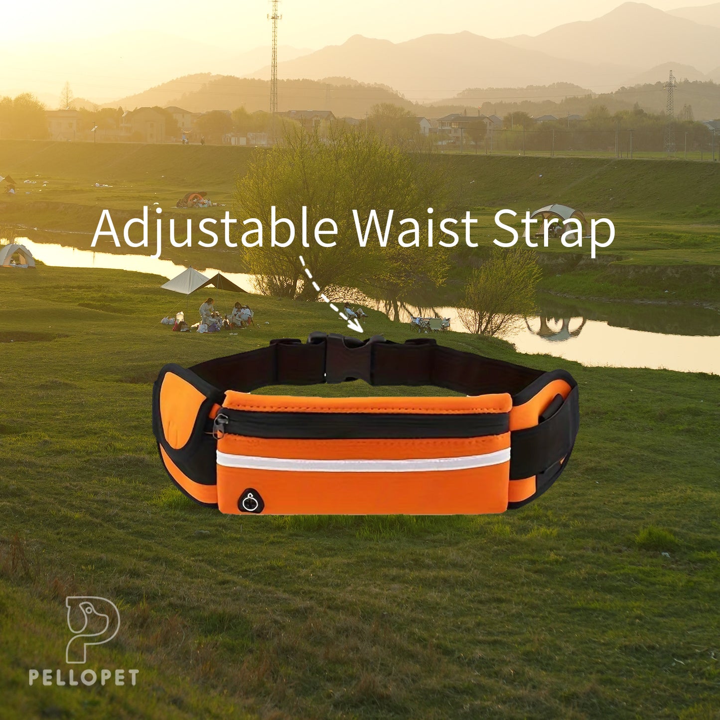 Dog walking Waist Bag, Running Phone Waist Bag, Multifunctional Zipper Outdoor Sports Bags, Lightweight Portable Bag Bum Bag Fanny Pack
