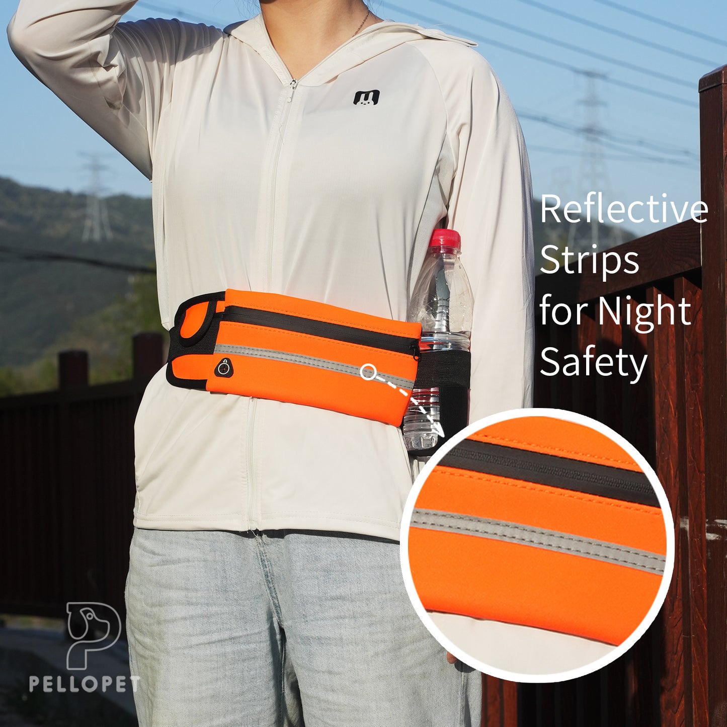 Dog walking Waist Bag, Running Phone Waist Bag, Multifunctional Zipper Outdoor Sports Bags, Lightweight Portable Bag Bum Bag Fanny Pack
