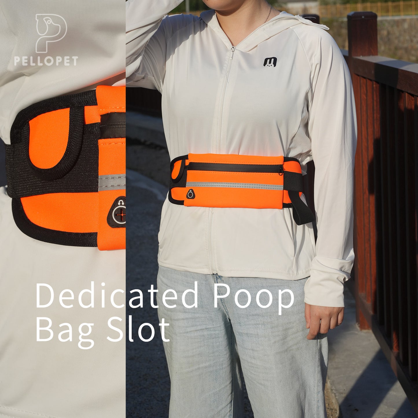 Dog walking Waist Bag, Running Phone Waist Bag, Multifunctional Zipper Outdoor Sports Bags, Lightweight Portable Bag Bum Bag Fanny Pack