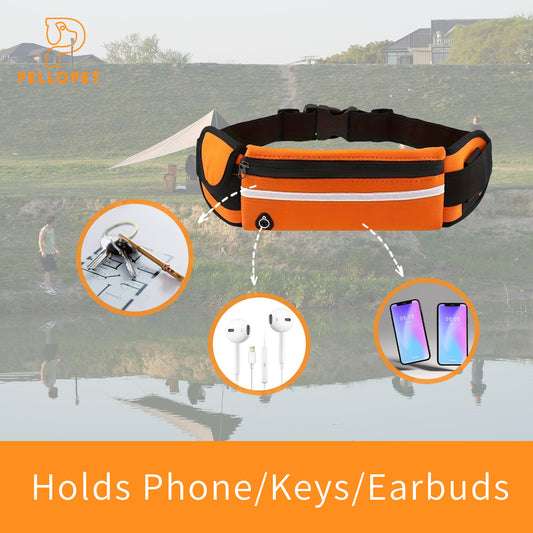 Dog walking Waist Bag, Running Phone Waist Bag, Multifunctional Zipper Outdoor Sports Bags, Lightweight Portable Bag Bum Bag Fanny Pack